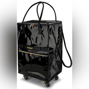 Reusable Grocery Bag on 5 Wheels, Foldable Rolling Tote Bag with Handle